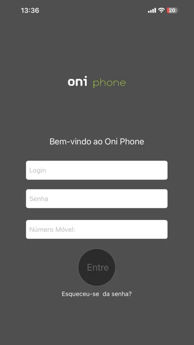 Capturas de tela do Oni Phone