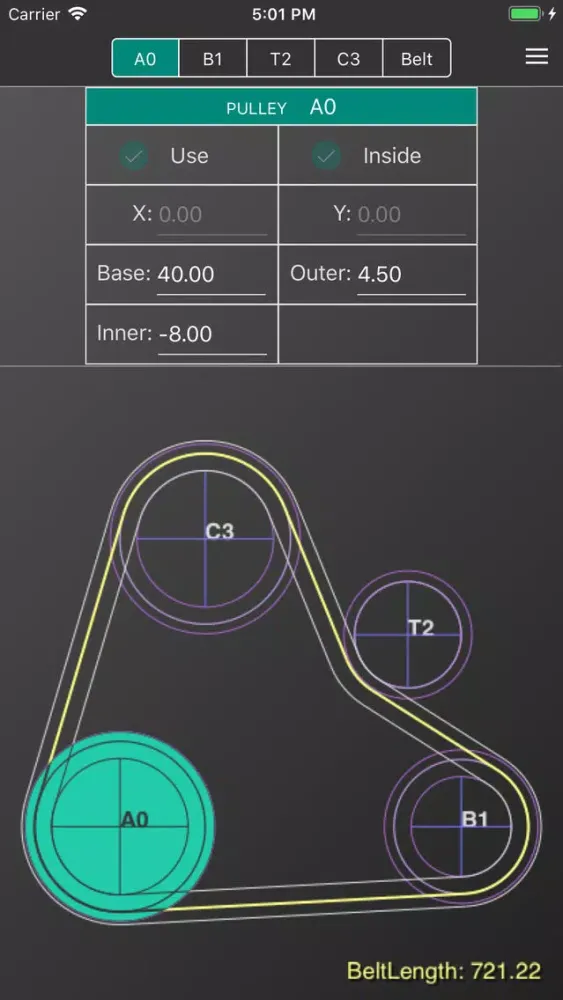 تصاویر Belt Length Calculator for 4ps