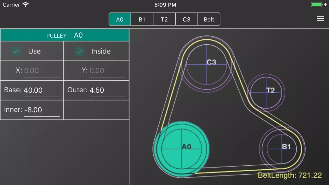 تصاویر Belt Length Calculator for 4ps