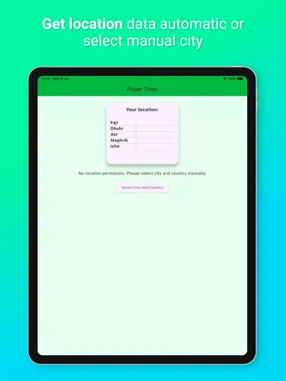 صور Prayer Times Muslim Pro iPad 