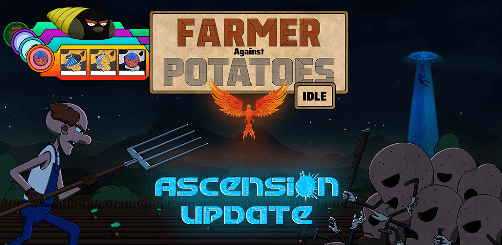 Farmer Against Potatoes Idle