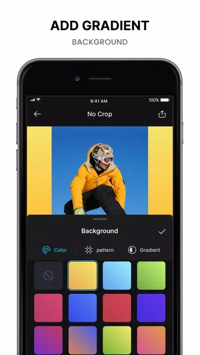 ภาพหน้าจอของ No Crop - Square Fit Video