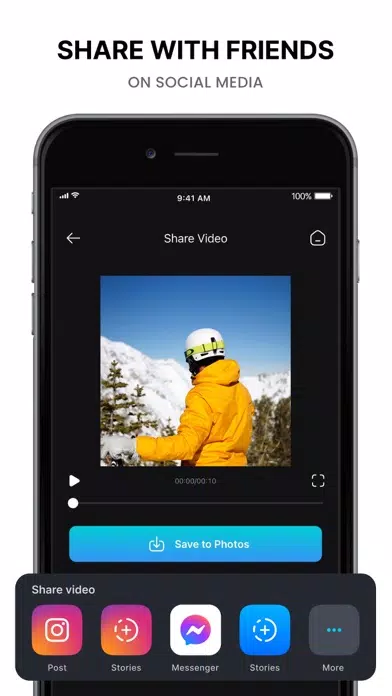 ภาพหน้าจอของ No Crop - Square Fit Video