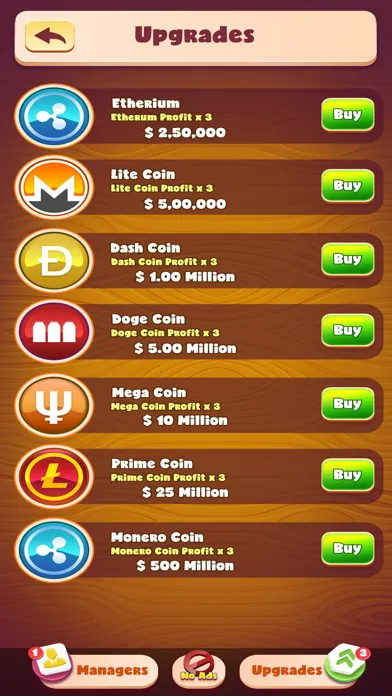 Captures d'écran de Idle Crypto Capitalist