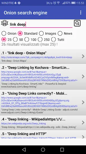 Onion Search Engine स्क्रीनशॉट