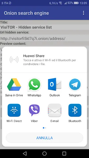 Onion Search Engine स्क्रीनशॉट