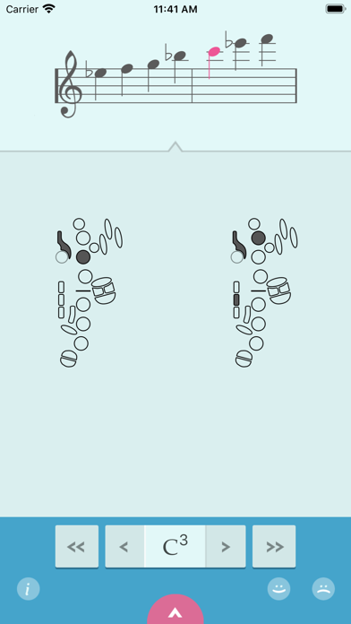 Screenshot di Sax fingering