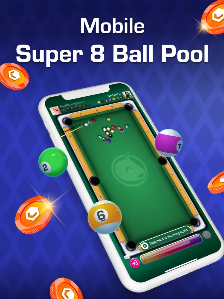 ภาพหน้าจอของ Super 8 Ball Pool: Win Rewards