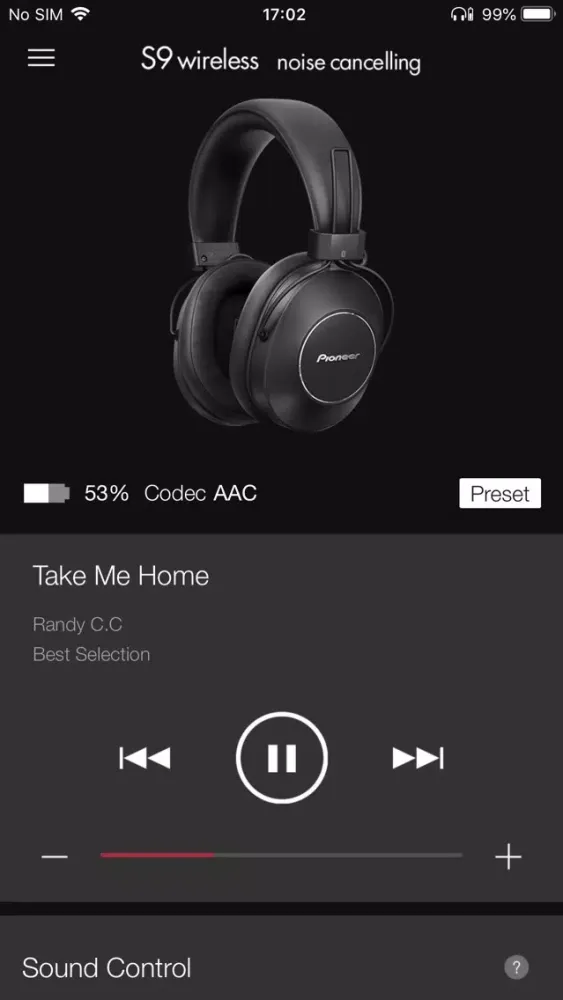 Captures d'écran de Pioneer Headphone App