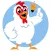 cheerful rooster