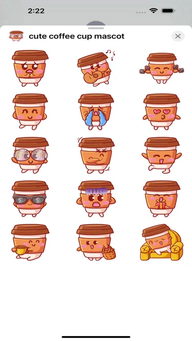 cute coffee cup mascot应用截图