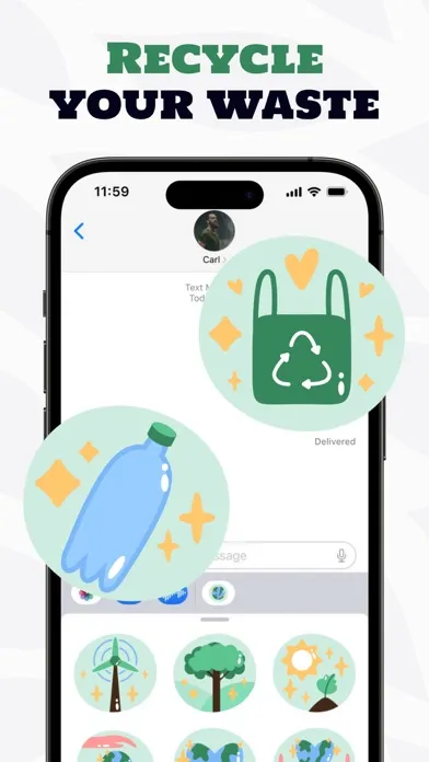 green ecology stickers スクリーンショット