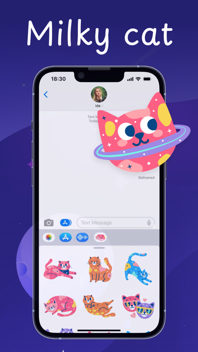 Capturas de pantalla de cute milky cat