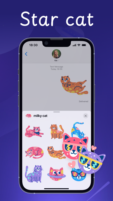 Capturas de pantalla de cute milky cat