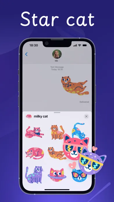 cute milky cat Screenshots