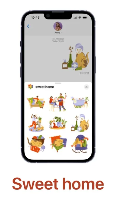 sweet home stickers应用截图