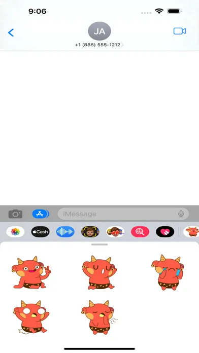 Capturas de tela do tiny demon emojis