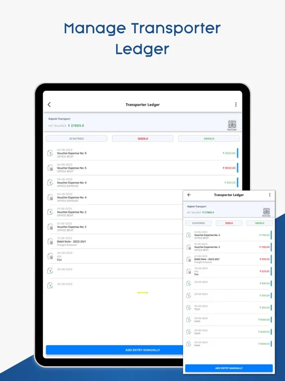 OnlineLR Consignor App iPad  Screenshots