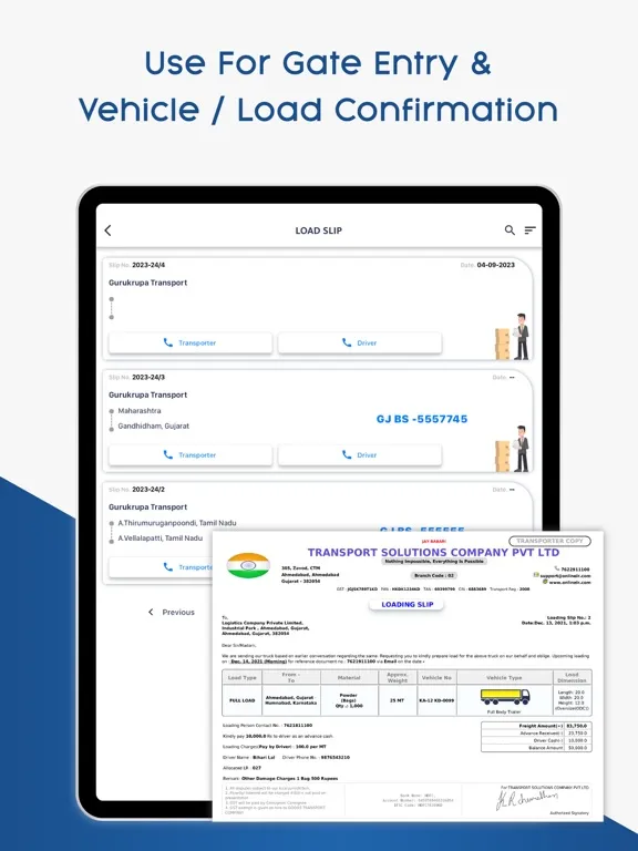 OnlineLR Consignor App iPad  Screenshots