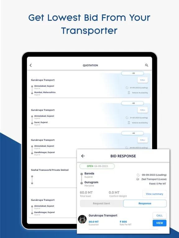 OnlineLR Consignor App iPad  Screenshots