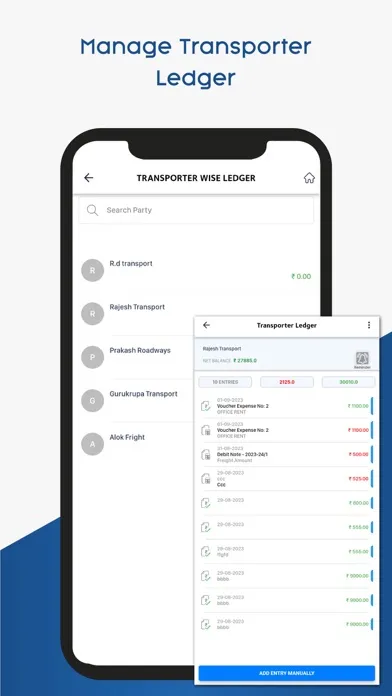 OnlineLR Consignor App Screenshots