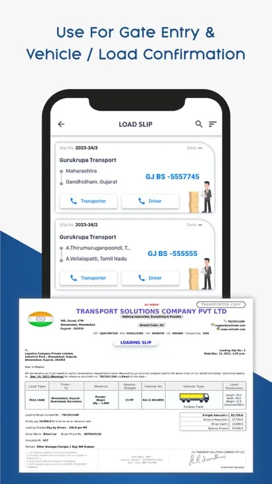 OnlineLR Consignor App Screenshots