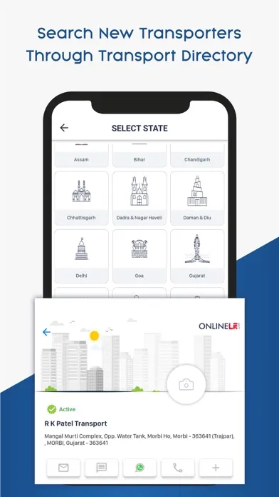 OnlineLR Consignor App Screenshots