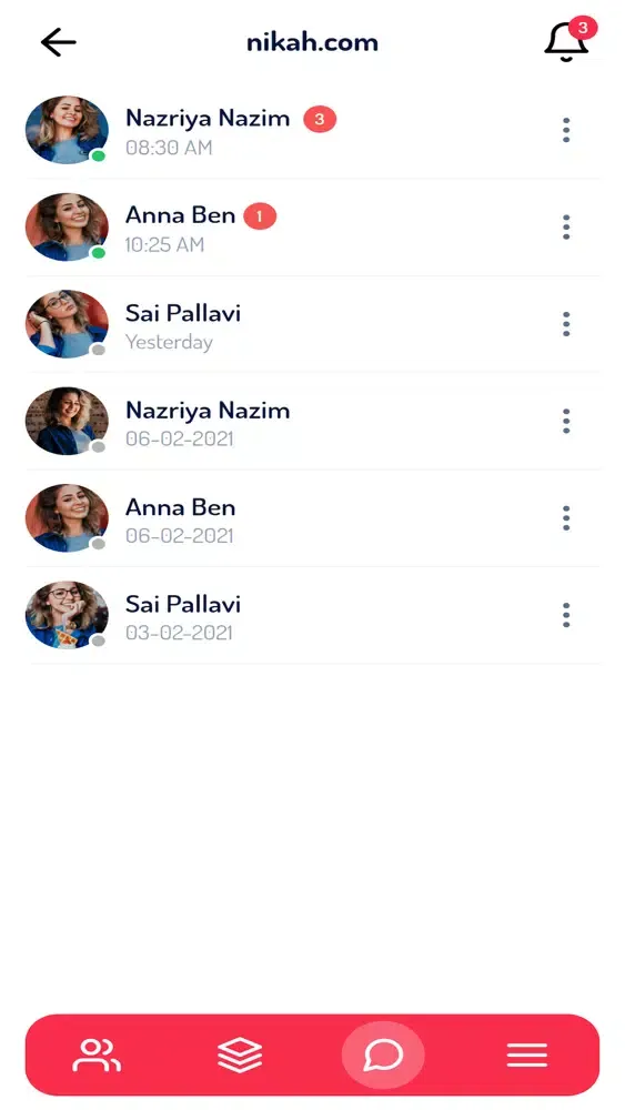Tangkapan skrin Online Nikah -Kerala Matrimony