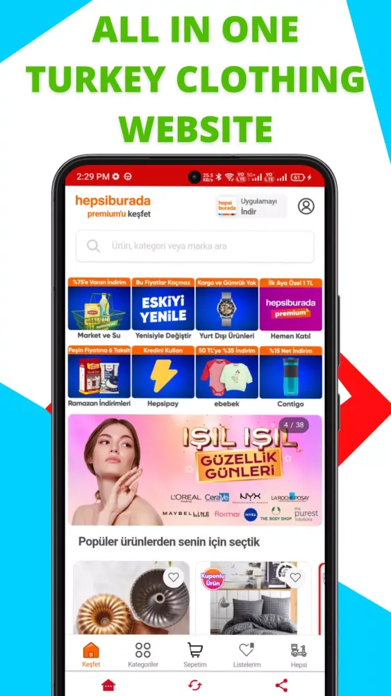 Turkey Online Shopping Screenshots