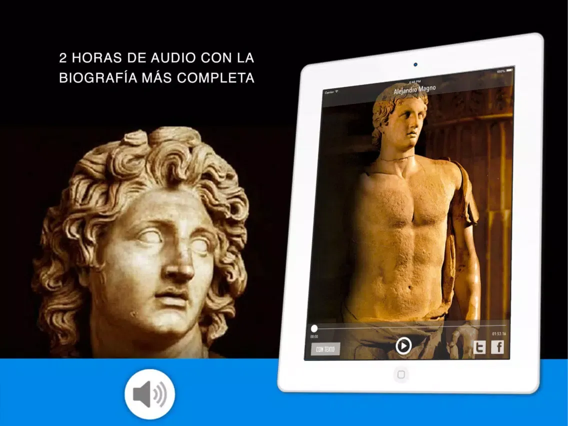 ภาพหน้าจอของ Audiolibro: Alejandro Magno iPad 