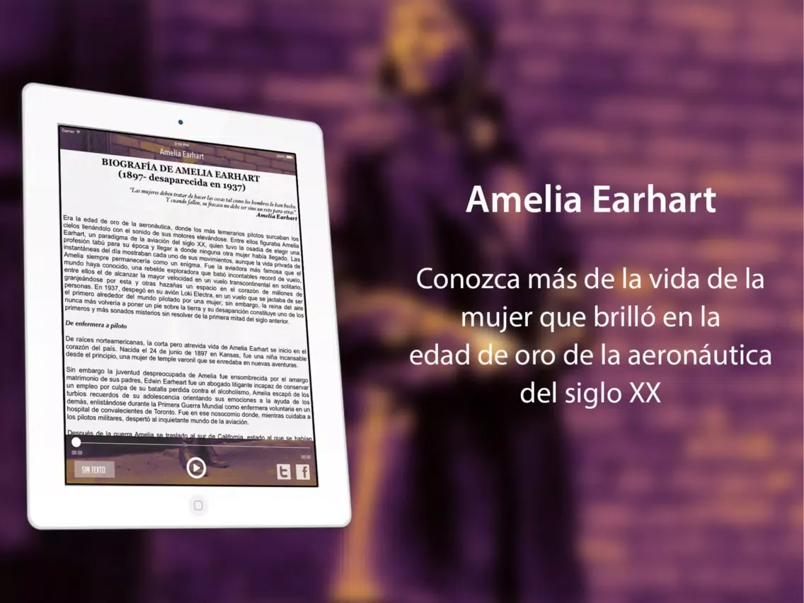 Amelia Earhart iPad  স্ক্রিনশট