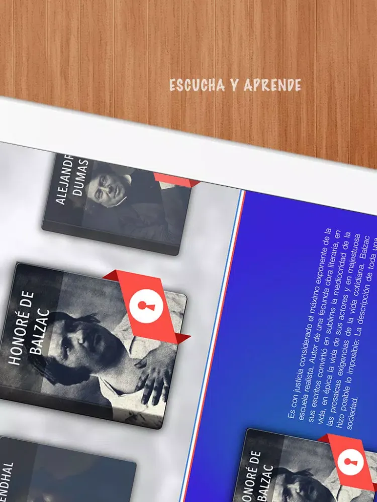 Tangkapan layar Colección: Escritores Franceses iPad 