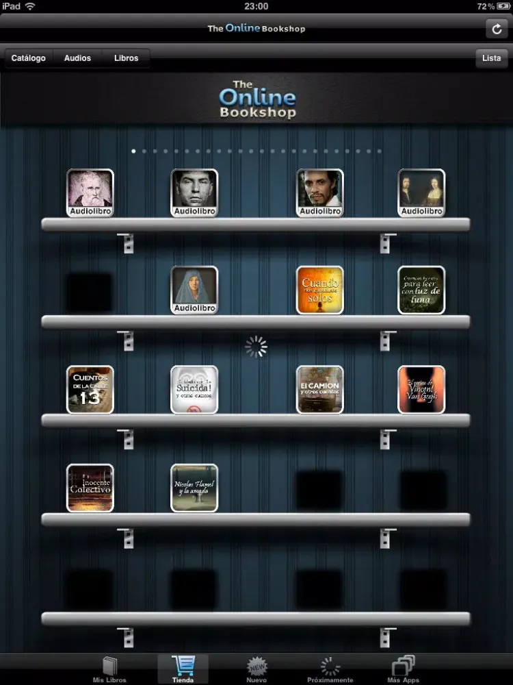 The Online Bookshop iPad  Screenshots