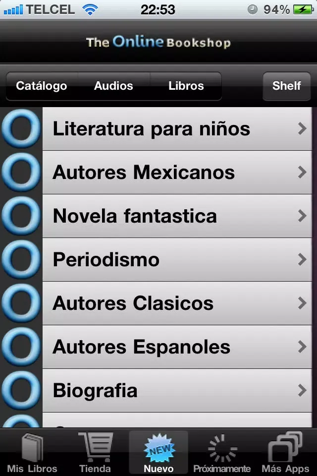The Online Bookshop Screenshots