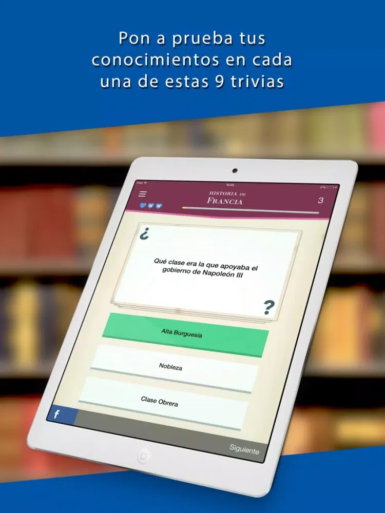 ภาพหน้าจอของ QuizPack de Historia: ¡Desafíos para aprender! iPad 