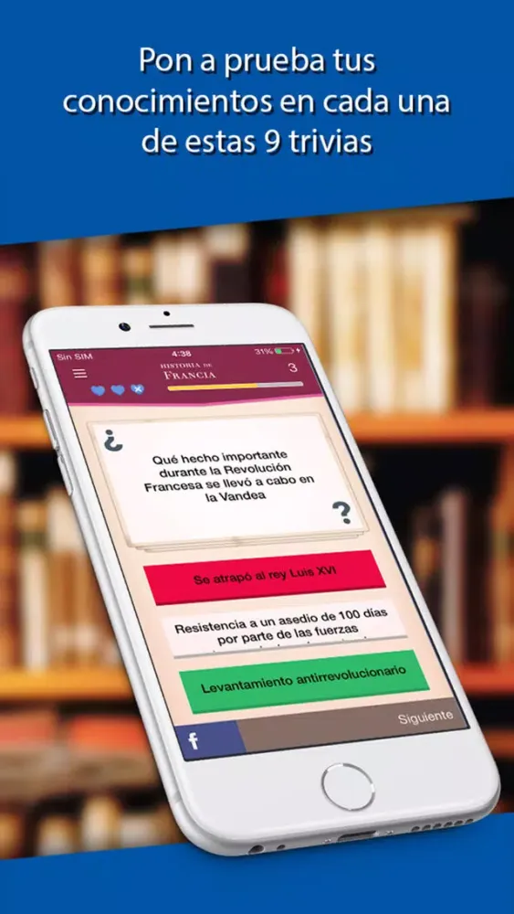 ภาพหน้าจอของ QuizPack de Historia: ¡Desafíos para aprender!