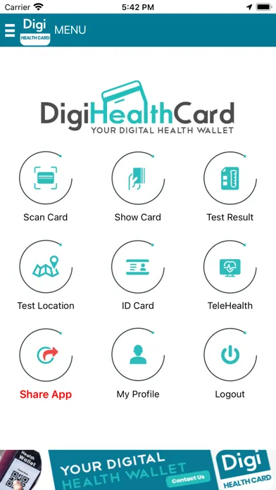 Zrzuty ekranu DigiHealthCard