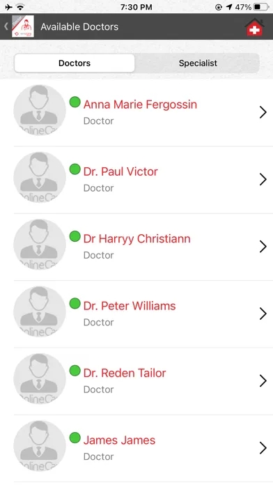 Captures d'écran de OnlineCare Emcura Doc
