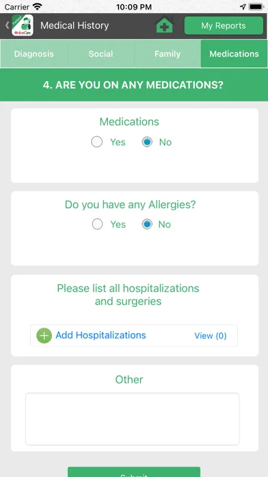 Zrzuty ekranu OnlineCare PK