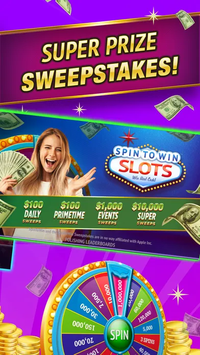 ภาพหน้าจอของ SpinToWin Slots & Sweepstakes