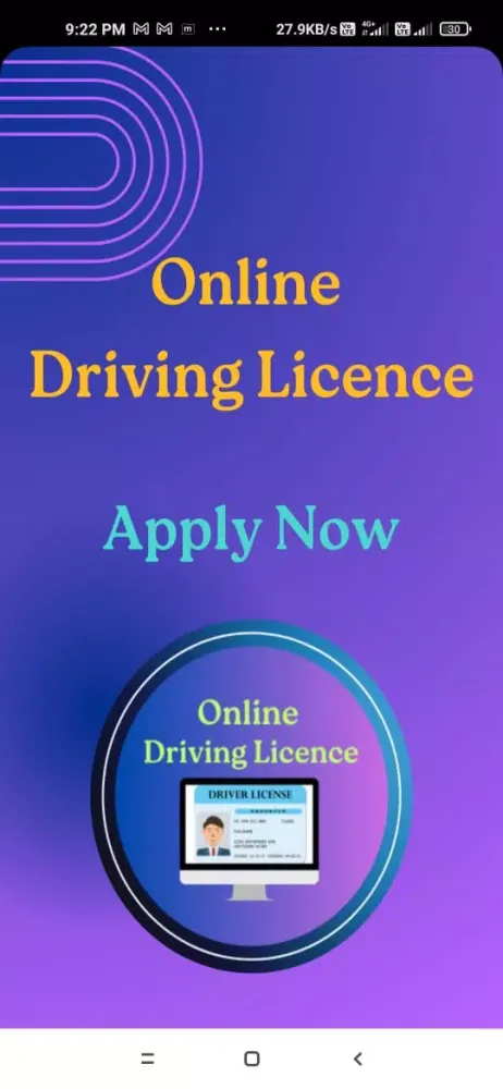 Driving Licence Apply Screenshots
