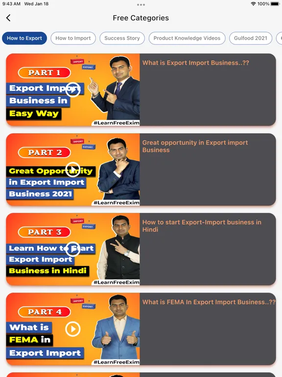 Zrzuty ekranu Online Exim Export Import App iPad 
