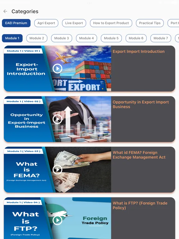 Zrzuty ekranu Online Exim Export Import App iPad 