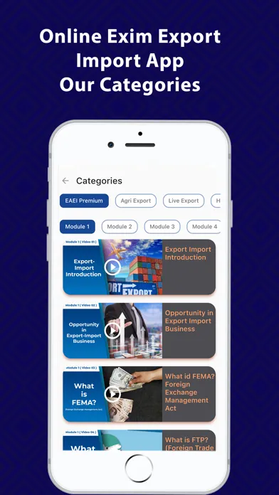 Zrzuty ekranu Online Exim Export Import App