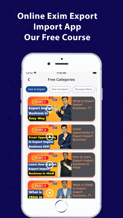 Zrzuty ekranu Online Exim Export Import App