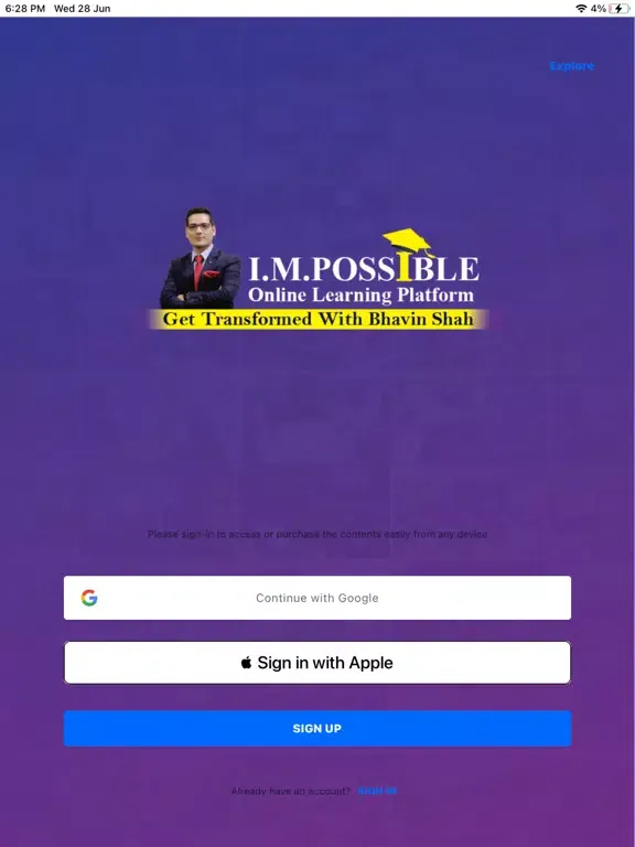 Zrzuty ekranu I.M.POSSIBLE Online Learning iPad 