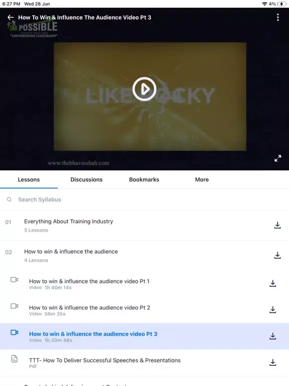 Zrzuty ekranu I.M.POSSIBLE Online Learning iPad 