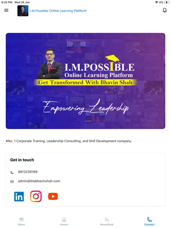 Zrzuty ekranu I.M.POSSIBLE Online Learning iPad 