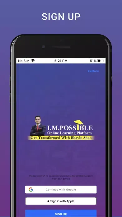 Zrzuty ekranu I.M.POSSIBLE Online Learning
