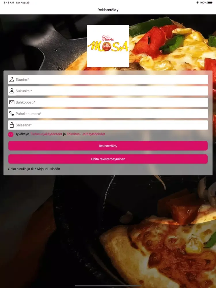 تصاویر Mosa Pizza iPad 